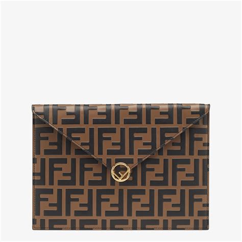 fendi medium flat pouch.